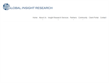 Tablet Screenshot of globalinsightresearch.com
